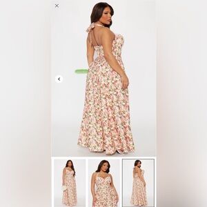 Fashion Nova Jaida Floral A Line Maxi Dress NWT